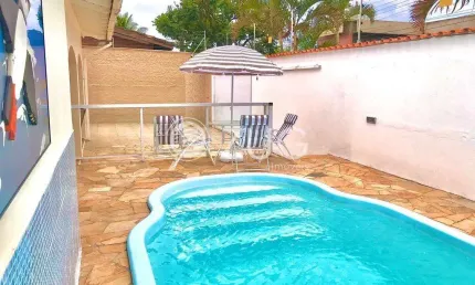 Casa à venda em guarujá, jardim virgínia, com 3 suítes, com 300 m²