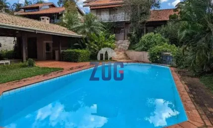 Sobrado à venda em campinas, residencial parque rio das pedras, com 4 suítes, com 440 m²