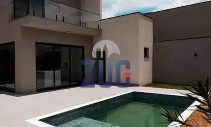 Sobrado à venda em paulínia, parque brasil 500, com 4 suítes, com 282.01 m², residencial santorini