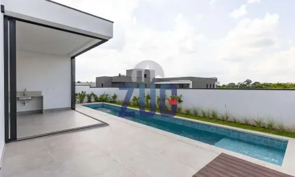 Casa à venda em campinas, alphaville dom pedro 2, com 3 suítes, com 228 m², alphaville dom pedro 2