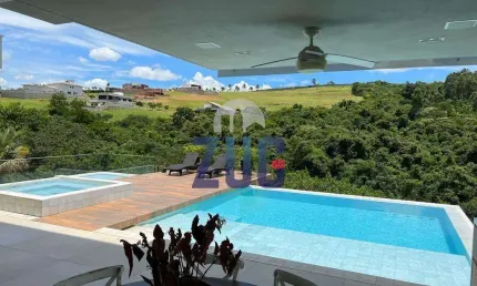 Sobrado à venda em campinas, loteamento residencial entre verdes (sousas), com 6 suítes