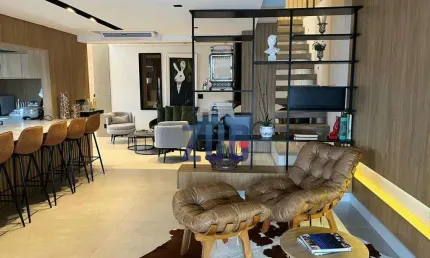 Cobertura à venda em são paulo, vila olímpia, com 3 suítes, com 206 m², edifício galeria 90