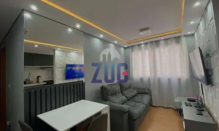 Apartamento à venda em campinas, fundação da casa popular, com 2 quartos, com 45 m²