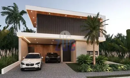 Sobrado à venda em paulínia, parque brasil 500, com 3 suítes, com 366.05 m², residencial santorini