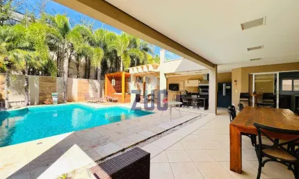 Sobrado para alugar em campinas, loteamento alphaville campinas, com 4 suítes, com 516 m²