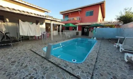 Casa para venda em camaçari, barra do jacuípe (monte gordo), 5 dormitórios, 2 suítes, 4 banheiros, 2 vagas