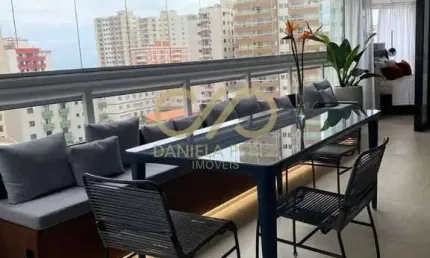Apartamento cinematográfico com 150mts de area últil, completamente decorado, natupi em praia grande sp