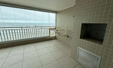 Aparatamento alto padrão, frente mar, com 03 suites mais dependencia-aviação-praia grande-são paulo