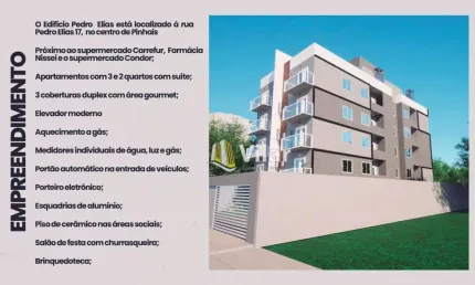 Apartamento com 2 dormitórios à venda, 65 m² por R$ 359.000,00 - Centro - Pinhais/PR
