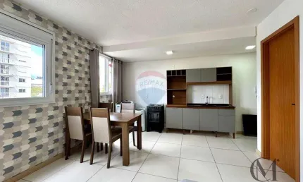 Apartamento prático de 26m² e semimobiliado no Cidade Nova