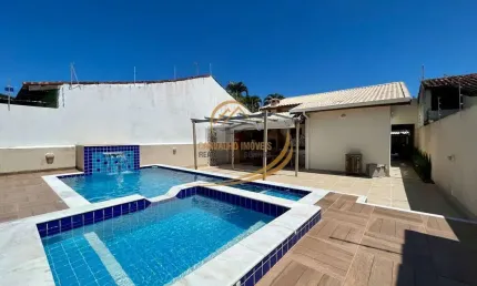 Super oportunidade!! casa isolada mobiliada lado praia com piscina em itanhaém!!