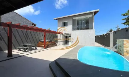 Sobrado alto padrão com 05 dorm, piscina, ofurô, 90 metros do mar em itanhaém!!