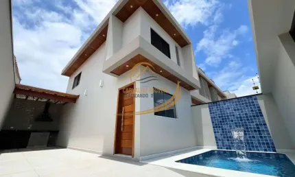 Studio mobiliado com piscina e churrasqueira para venda em peruíbe 700mts do mar!