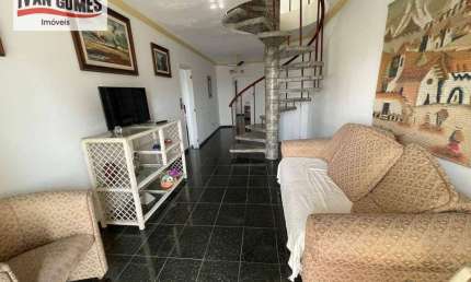 Cobertura com 3 dormitórios para alugar, 180 m² por R$ 4.300,00/mês - Asturias - Guarujá/SP