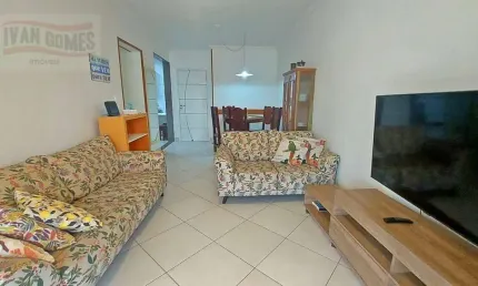 Apartamento com 2 dormitórios para alugar, 84 m² por R$ 3.300/mês - Astúrias - Guarujá/SP