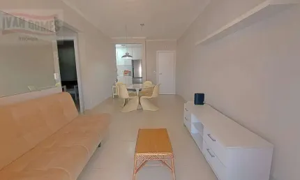 Apartamento com 2 dormitórios para alugar, 65 m² por R$ 4.689/mês - Tombo - Guarujá/SP
