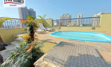 Cobertura duplex com 3 dormitórios à venda, 260 m² por R$ 1.100.000 - Enseada - Guarujá/SP