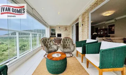 Apartamento com 4 dormitórios à venda, 158 m² por R$ 1.400.000 - Enseada - Guarujá/SP