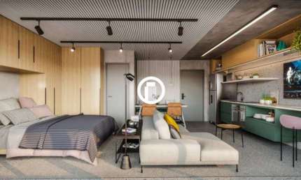 Apartamento para Venda - 43m², 1 dormitório, sendo 1 suites, República