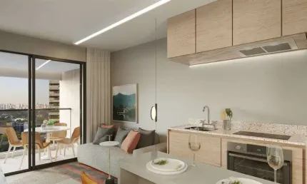 Apartamento para venda - 41m², 1 dormitório, sendo 1 suites, 1 vaga - moema