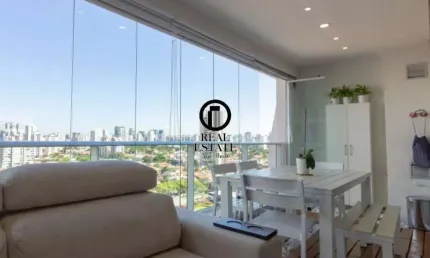 Apartamento venda 50m², 1 dormitório, 1 vaga - brooklin