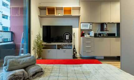 Apartamento TOTALMENTE MOBILIADO PARA LOCAÇÃO 24m², 1 dormitório - Consolação