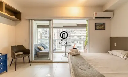 Apartamento mobiliado para locação/aluguel,  1 dormitório -  Consolação