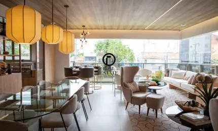 Apartamento para venda - 354m², 4 dormitórios sendo 4 suítes e 5 vagas - vila romana