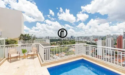 Cobertura Duplex para Venda - 284m², 4 dormitórios, sendo 3 suites, 3 vagas - Chácara Santo Antônio (Zona Sul)