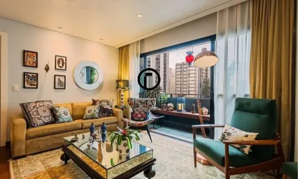 Apartamento para venda - 141m², 4 dormitórios, sendo 3 suites, 2 vagas - moema