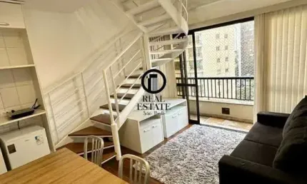 Apartamento para aluguel/locação 45m², 1 dormitório sendo 1 suíte e 1 vaga - jardins