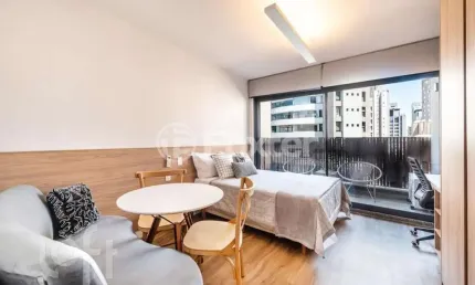 Kitnet / stúdio à venda na alameda dos jurupis, 813, indianópolis, são paulo, 26 m2 por r$ 535.000