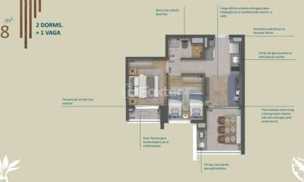 Apartamento com 2 quartos à venda na Rua Soriano de Sousa, 70, Tatuapé, São Paulo, 48 m2 por R$ 660.000