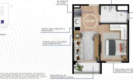Apartamento com 1 quarto à venda na Rua Cacilda Becker, 112, Jardim das Acacias, São Paulo, 28 m2 por R$ 349.000