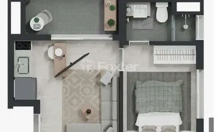 Kitnet / Stúdio à venda na Rua Bianchi Bertoldi, 130, Pinheiros, São Paulo, 25 m2 por R$ 600.000
