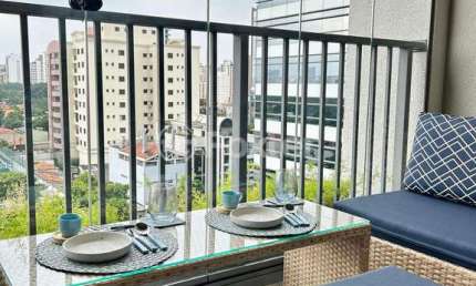 Apartamento com 1 quarto à venda na Avenida dos Eucaliptos, 815, Indianópolis, São Paulo, 30 m2 por R$ 600.000