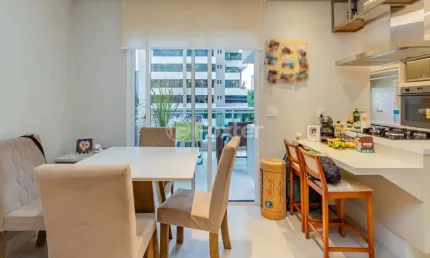 Apartamento com 1 quarto à venda na Avenida Chibarás, 44, Moema, São Paulo, 67 m2 por R$ 1.290.000