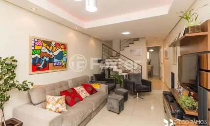 Casa em condomínio fechado com 3 quartos à venda na Avenida Arnaldo Bohrer, 184, Teresópolis, Porto Alegre, 118 m2 por R$ 599.000