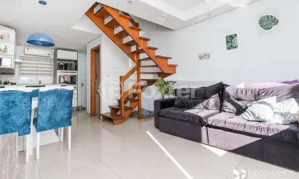Casa em condomínio fechado com 2 quartos à venda na rua capitão pedroso, 416, restinga, porto alegre, 82 m2 por r$ 245.000