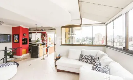 Cobertura com 1 quarto à venda na rua felipe neri, 465, auxiliadora, porto alegre, 114 m2 por r$ 1.250.000