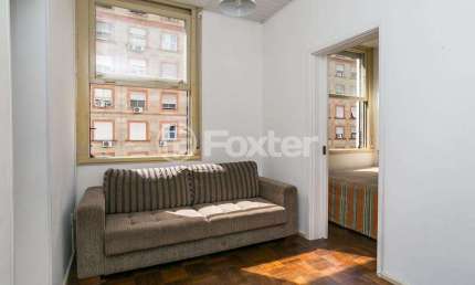 Apartamento com 1 quarto à venda na Avenida Borges de Medeiros, 417, Centro Histórico, Porto Alegre, 27 m2 por R$ 170.000