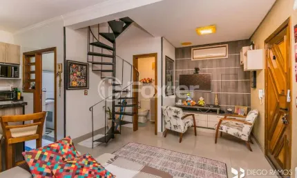 Casa em condomínio fechado com 2 quartos à venda na Avenida Outeiro, 83, Partenon, Porto Alegre, 77 m2 por R$ 332.500