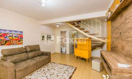 Casa em condomínio fechado com 2 quartos à venda na Rua Doutor Tancredo Neves, 160, Fátima, Canoas, 84 m2 por R$ 430.000