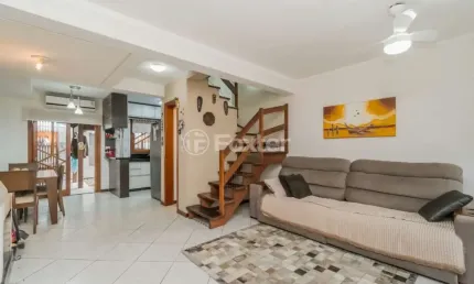 Casa em condomínio fechado com 3 quartos à venda na avenida edgar pires de castro, 1286, hípica, porto alegre, 110 m2 por r$ 427.500