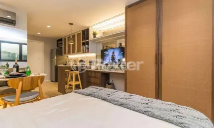 Kitnet / stúdio à venda na rua josé do patrocínio, 527, cidade baixa, porto alegre, 27 m2 por r$ 415.150