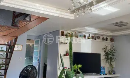 Casa em condomínio fechado com 3 quartos à venda na avenida joão ferreira jardim, 140, parque santa fé, porto alegre, 146 m2 por r$ 530.000