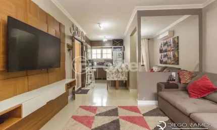 Casa com 2 quartos à venda na rua theonila carvalho da motta, 214, parque santa fé, porto alegre, 75 m2 por r$ 600.000