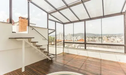 Cobertura com 1 quarto à venda na Rua Barão do Amazonas, 477, Petrópolis, Porto Alegre, 103 m2 por R$ 450.000
