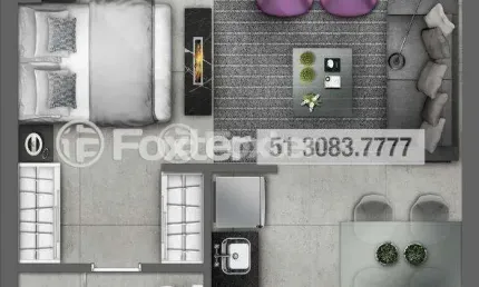 Apartamento com 1 quarto à venda na avenida getúlio vargas, 4831, marechal rondon, canoas, 38 m2 por r$ 305.000