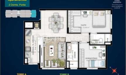 Apartamento com 2 quartos à venda na Rua Coronel Aparício Borges, 1123, Glória, Porto Alegre, 62 m2 por R$ 597.000